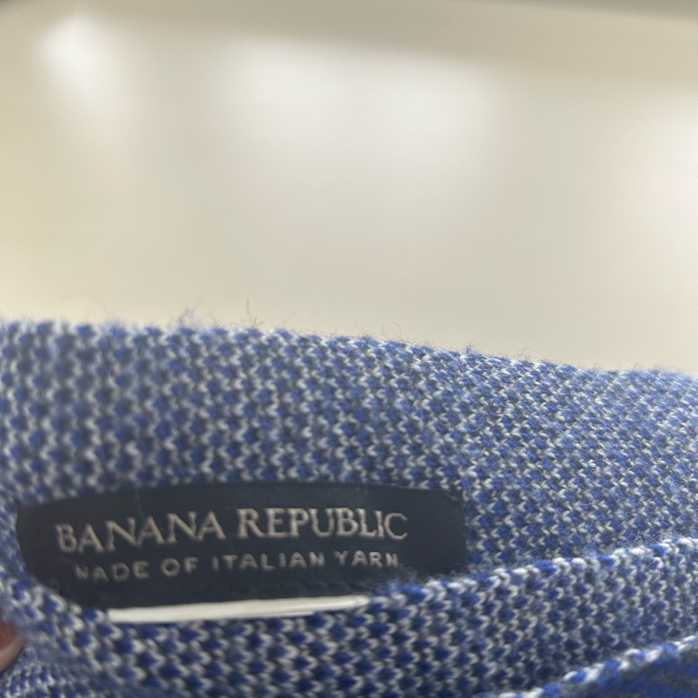 Banana Republic Italian Yarn Blue Scarf